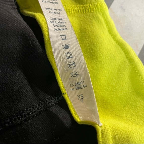 Lululemon Forme Jacket Cuffins Pow Stripe Split Pea Black Size 4 in EUC - Picture 8 of 11